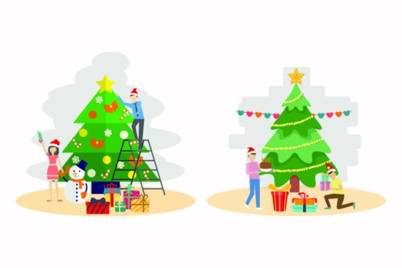 Christmas December Decoration Vector