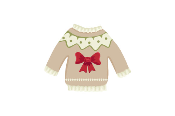 Christmas Grey Sweater and Ribbon Design Review