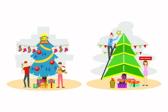 Christmas Holiday Illustrations for Polished Content