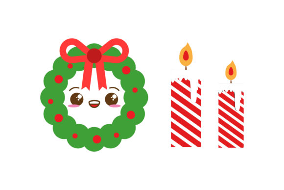 Christmas Illustrations: Decorations and Candle Set Review