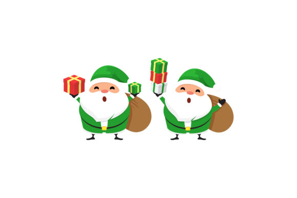 Christmas Santa Vector Set 23