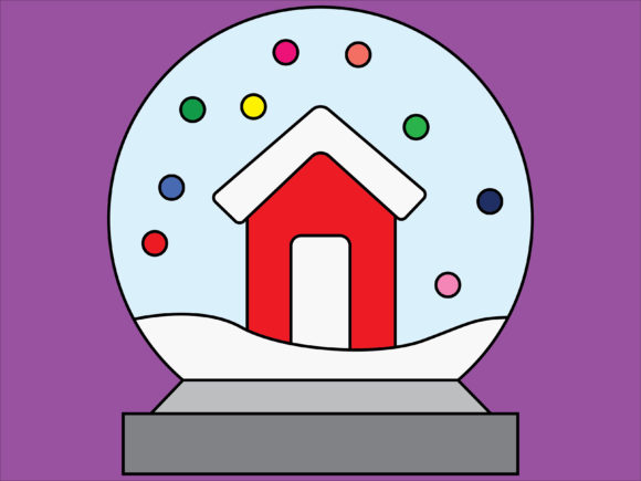 Christmas Snow Ball Illustrations