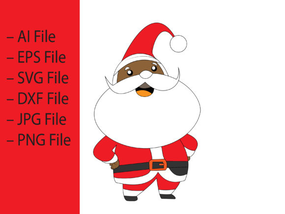 Elegant Christmas Santa Clause Illustration for Branding