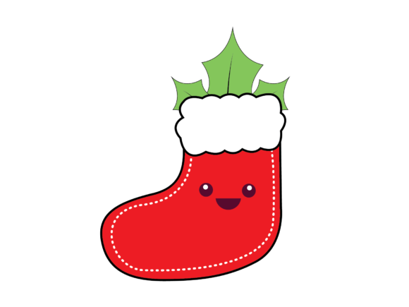 Kawaii Christmas Illustration-043 for Crafting and Design